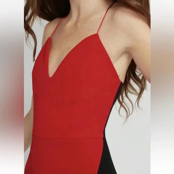 Alice + Olivia Black/Red Amina Mini Dress size 10 - Picture 4 of 16